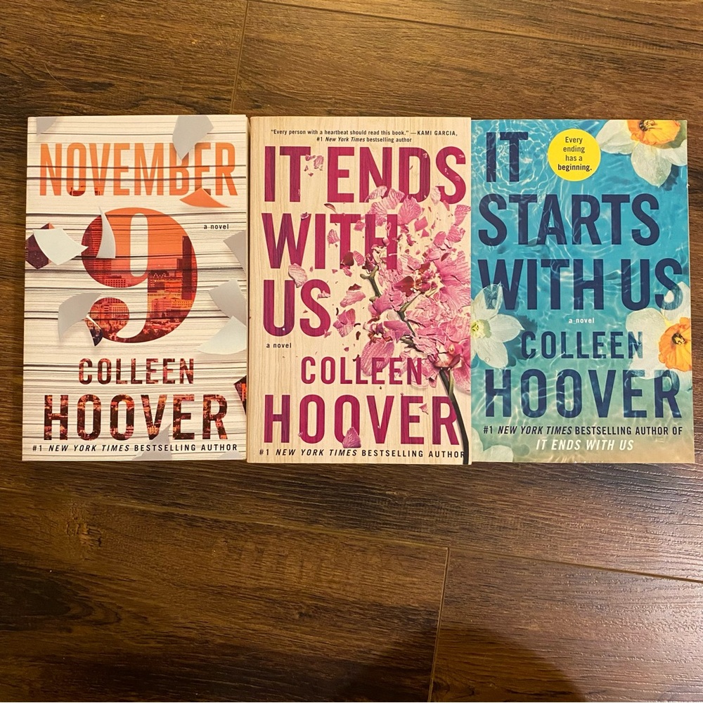Set of 3 Colleen Hoover books
